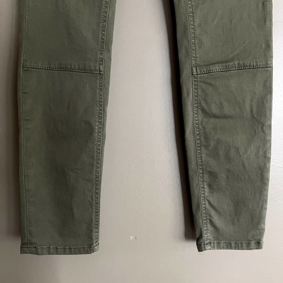 Boden Brighton Biker Skinny Jeans‎ in Marsh Army Green Size 4P Olive Green Moto - Picture 10 of 16